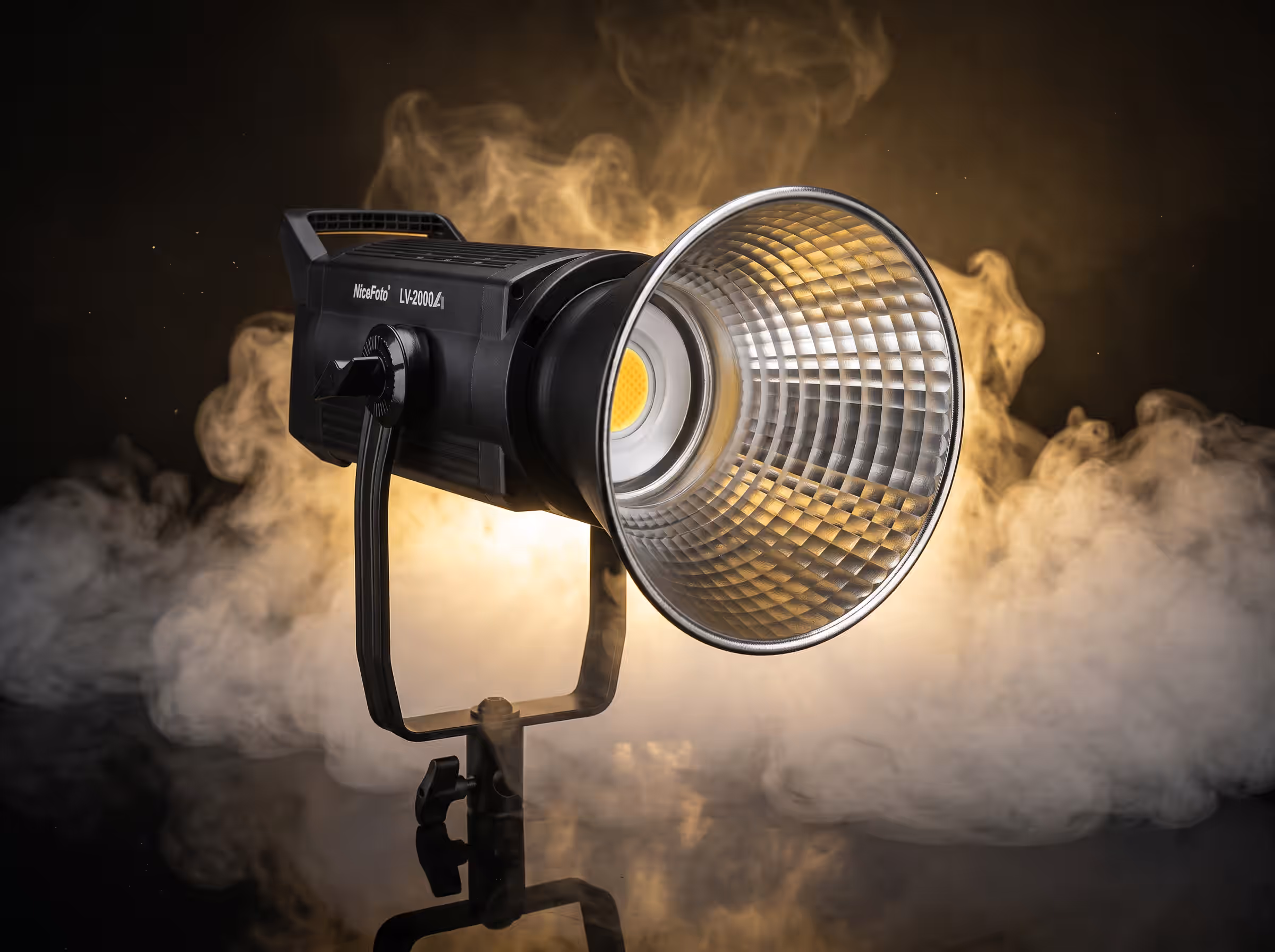 NiceFoto LV-2000A – 200W Bi-Color COB LED Video Light - Image 1