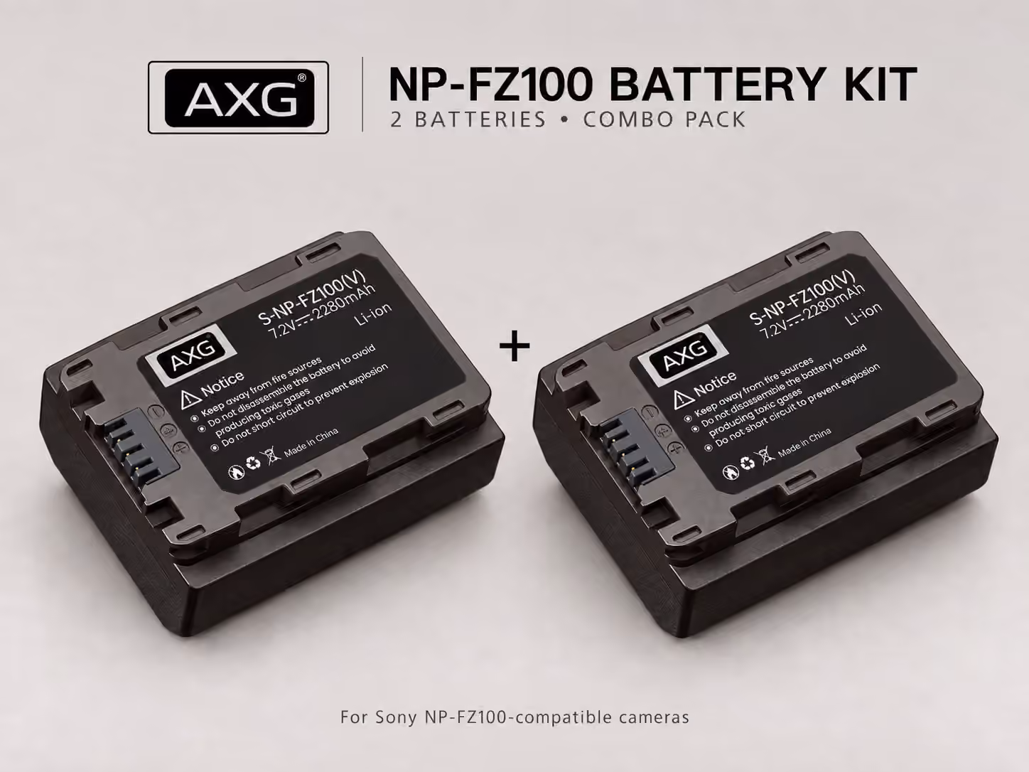Sony NP-FZ100 Battery Kit - AXG - Image 1